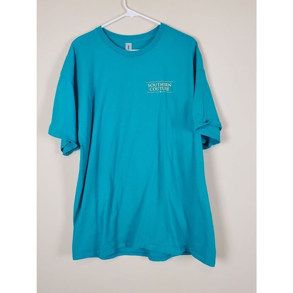 Southern Corture You Kitten Me Jade Dome Greem Tshirt Size 2X